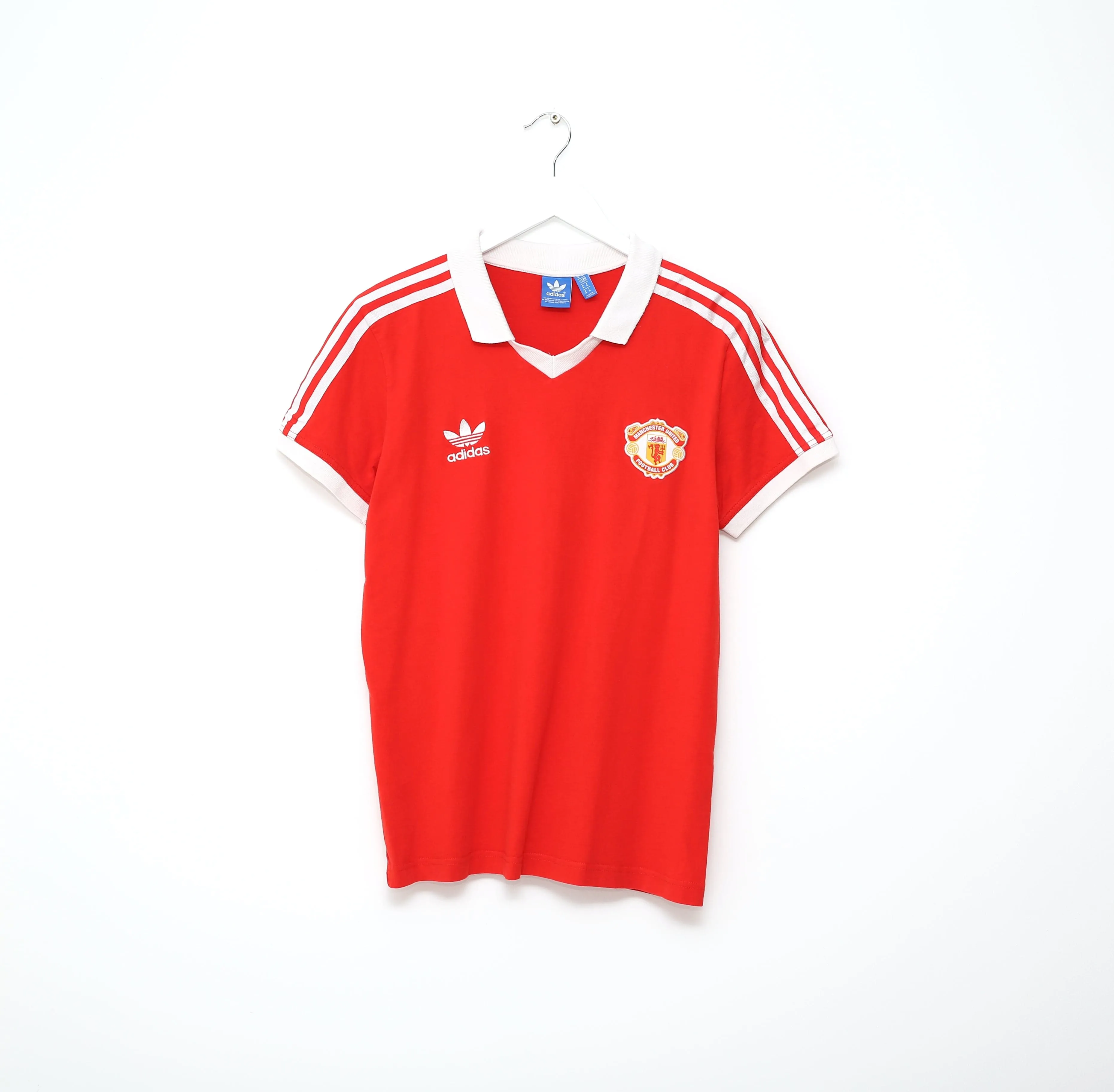 1980/82 ROBSON #7 Manchester United adidas Originals Home Football Shirt (M)