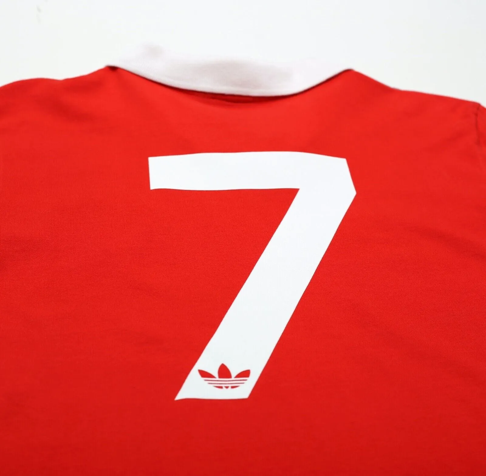 1980/82 ROBSON #7 Manchester United adidas Originals Home Football Shirt (M)