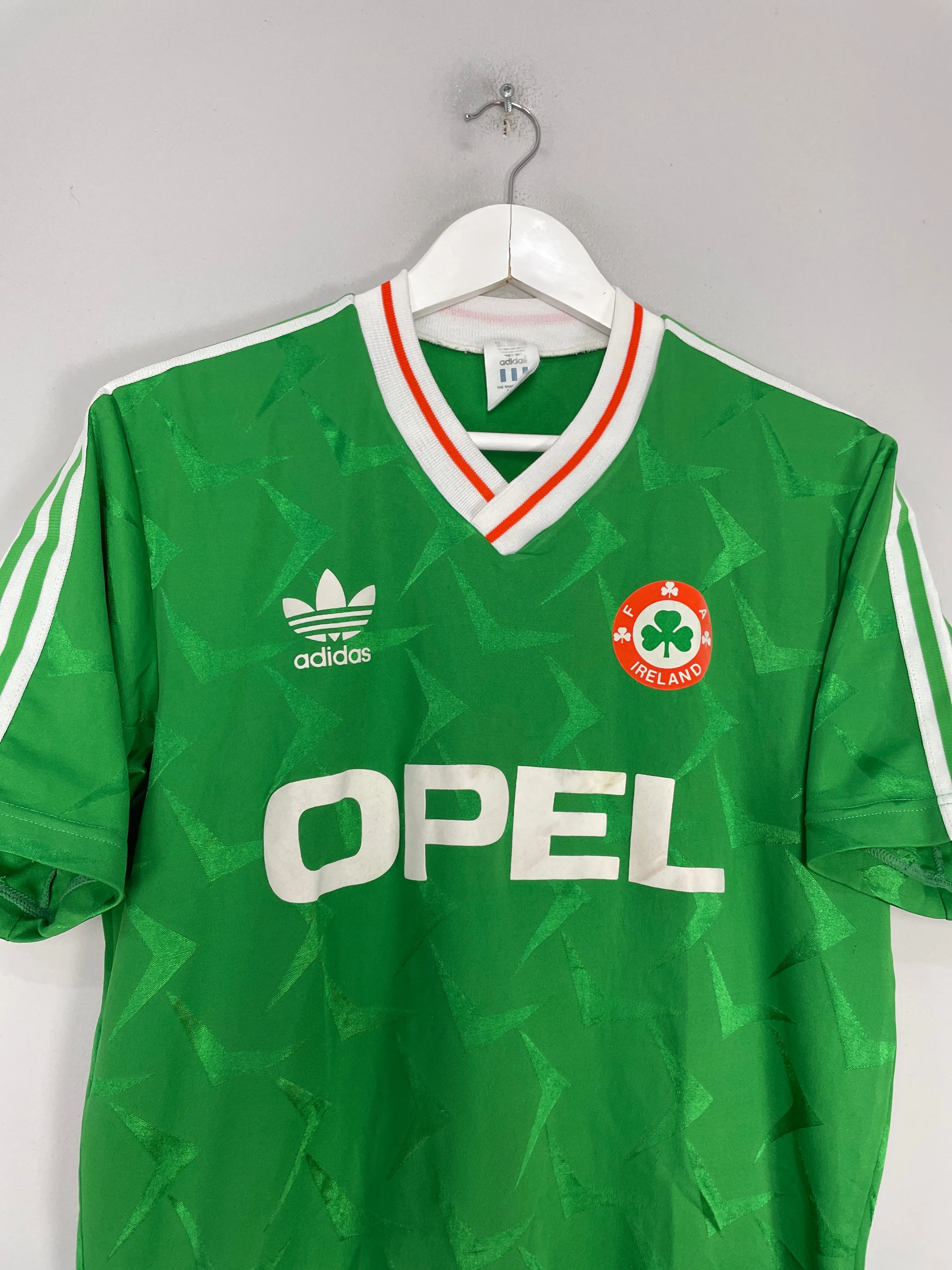 1990/92 IRELAND HOME SHIRT (L) ADIDAS