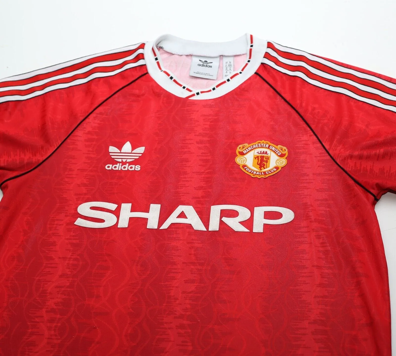 1990/92 KANCHELSKIS #11 Manchested United adidas Originals Football Shirt (M)