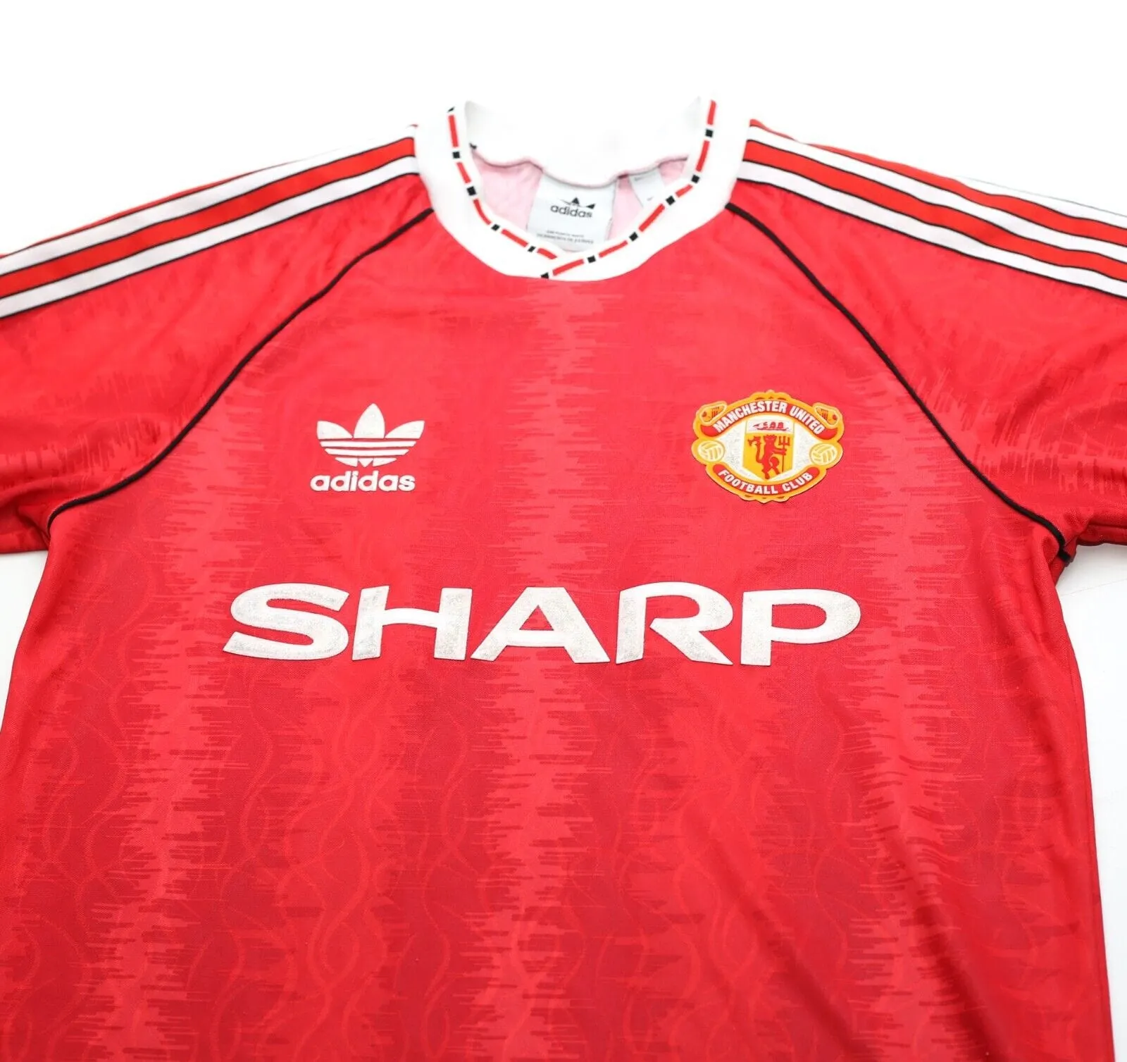 1990/92 MANCHESTER UNITED adidas Originals Football Shirt (S)