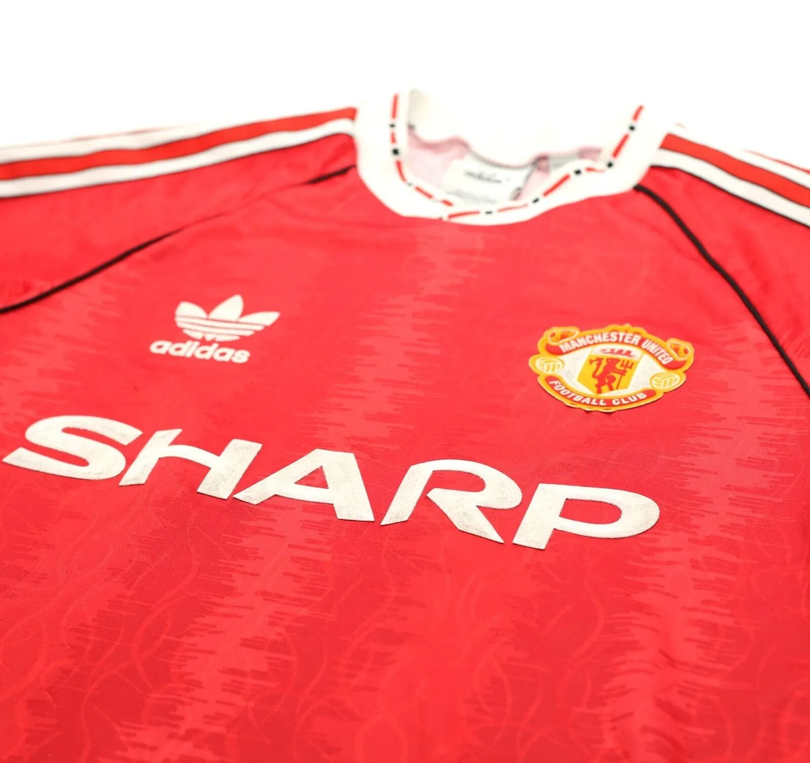 1990/92 MANCHESTER UNITED adidas Originals Football Shirt (S)