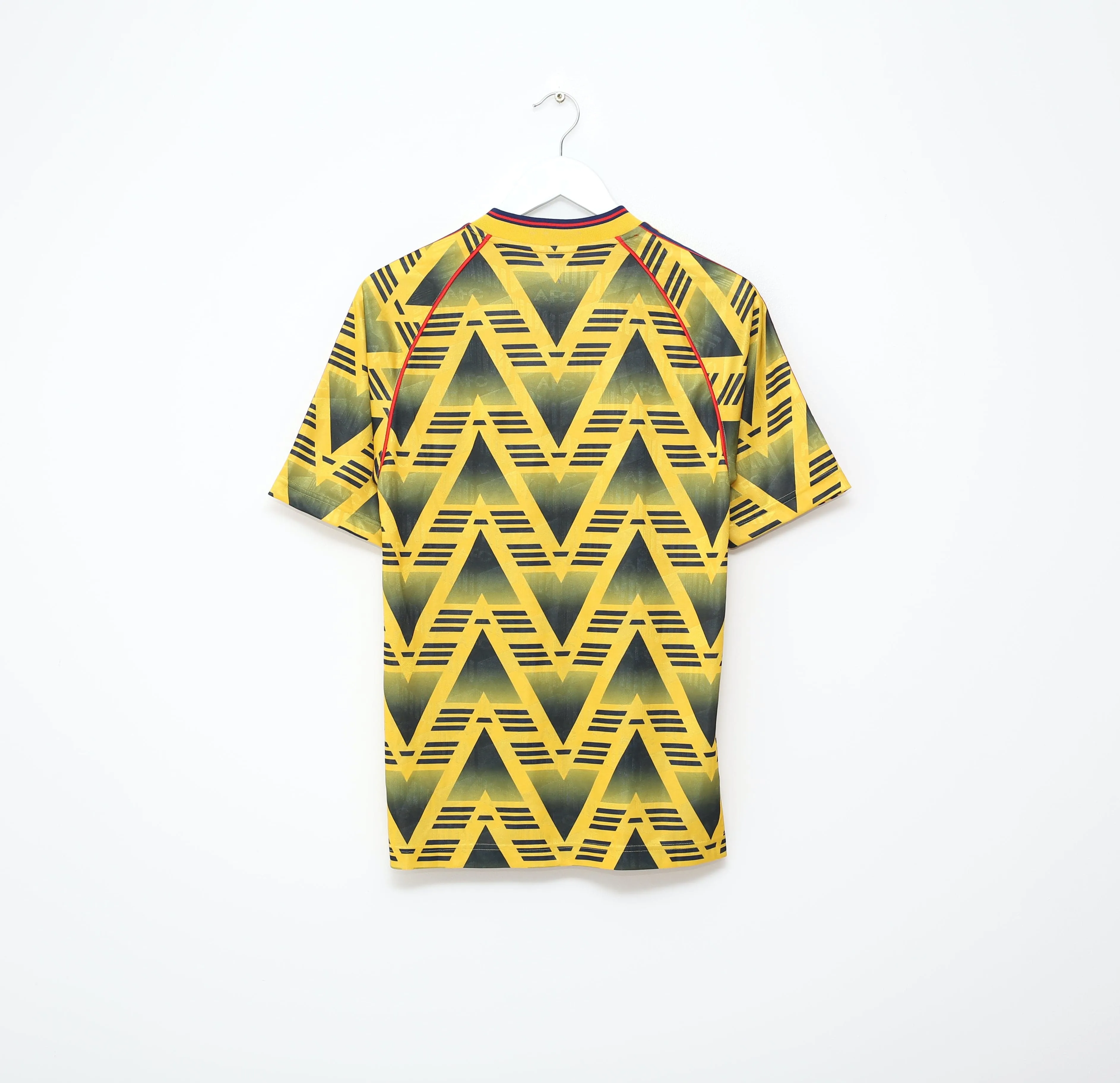 1991/93 ARSENAL Retro adidas Originals Bruised Banana Away Football Shirt (S)