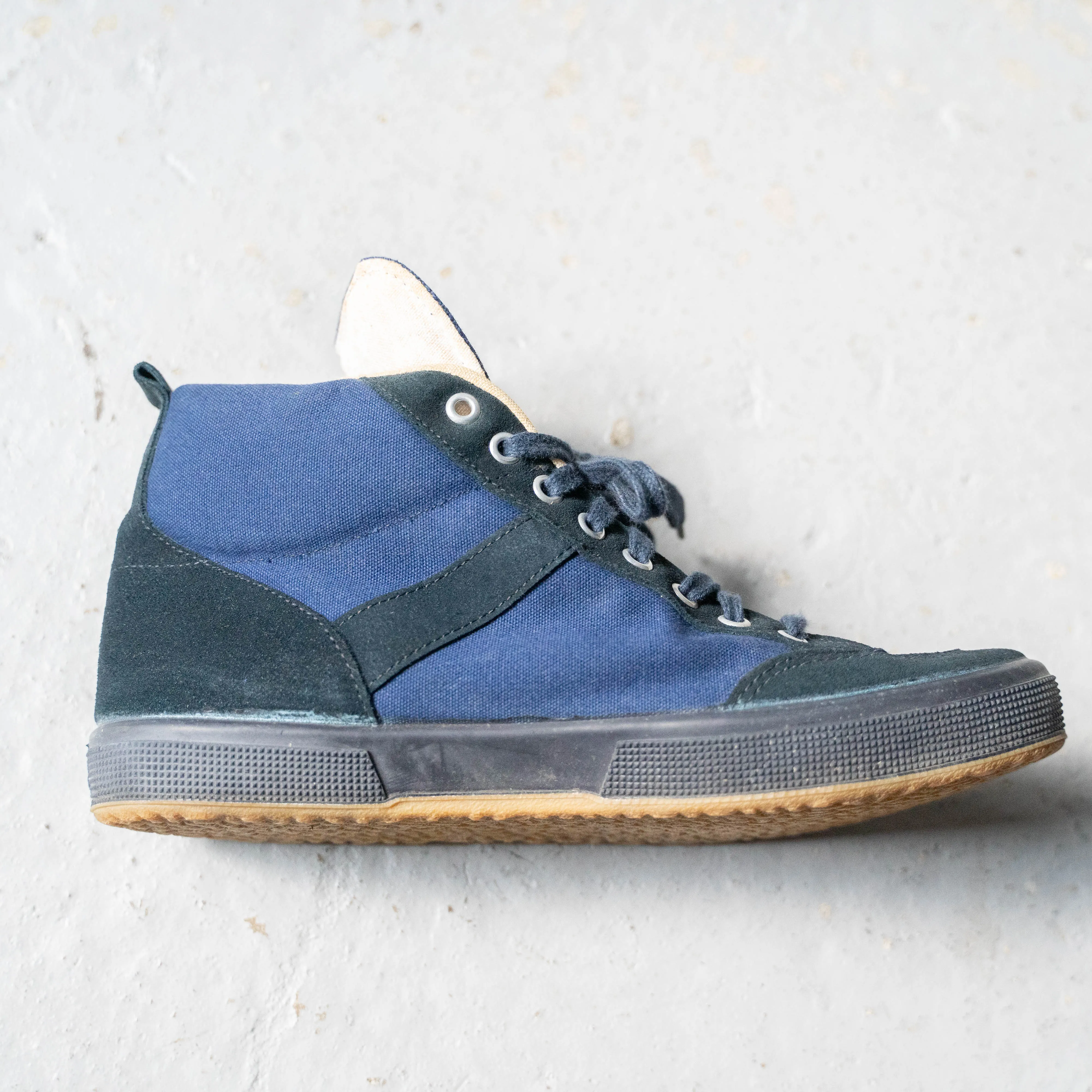 2000s Italian military high top sneaker 'navy'