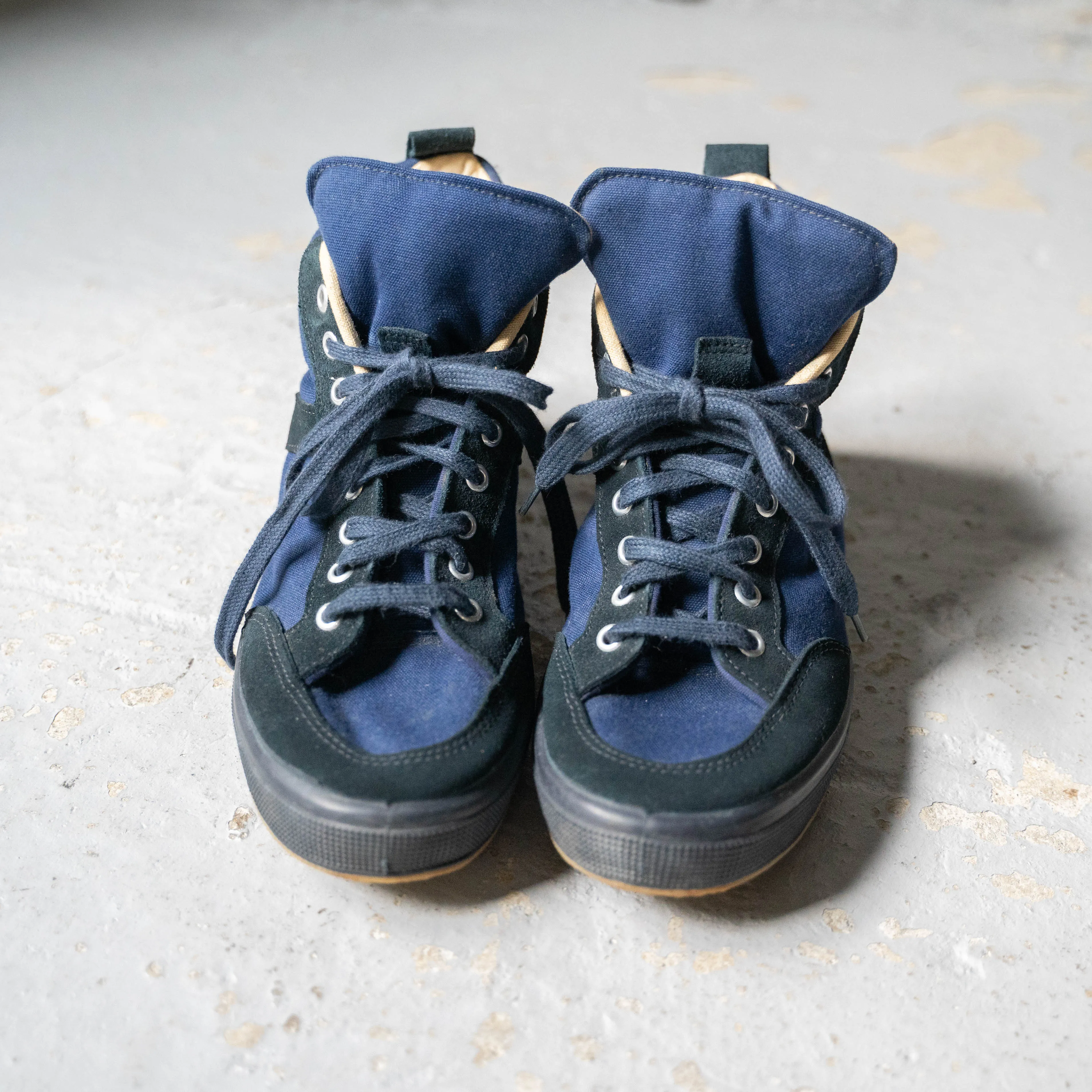 2000s Italian military high top sneaker 'navy'