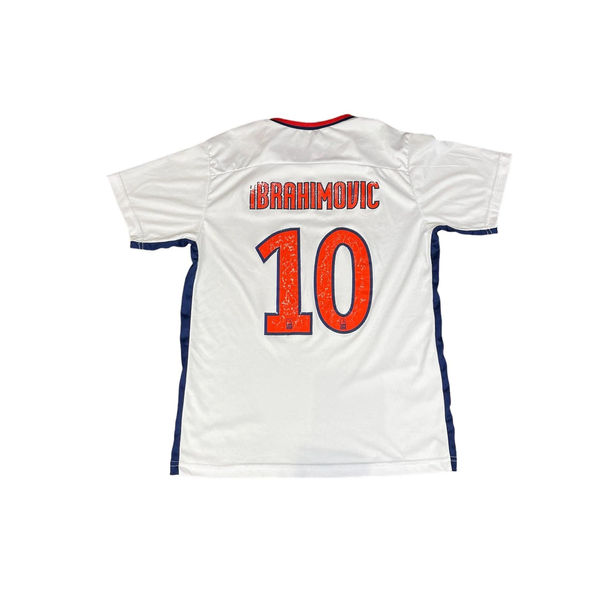 2015-16 White Nike PSG Ibrahimovic Tee - Medium