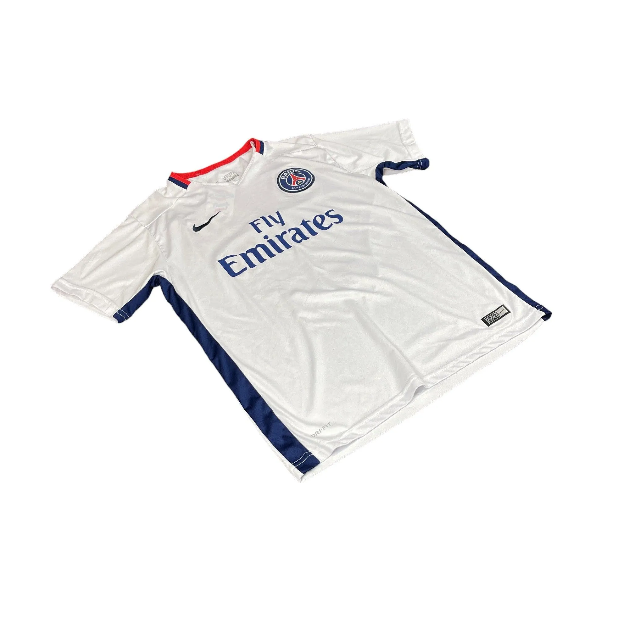 2015-16 White Nike PSG Ibrahimovic Tee - Medium