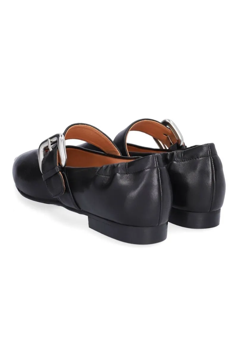 A6005 | Black Nappa | Loafers fra Billi Bi