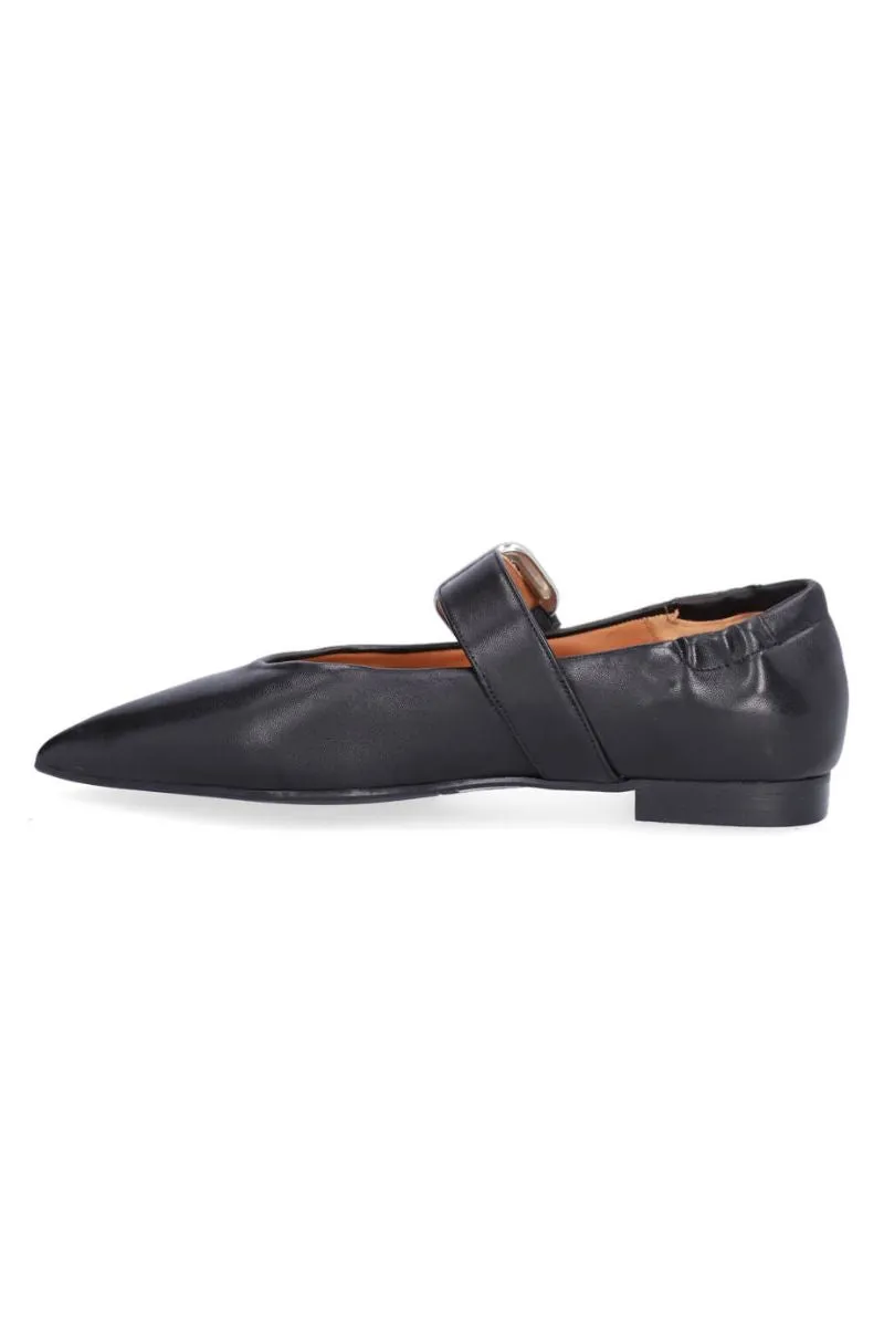 A6005 | Black Nappa | Loafers fra Billi Bi