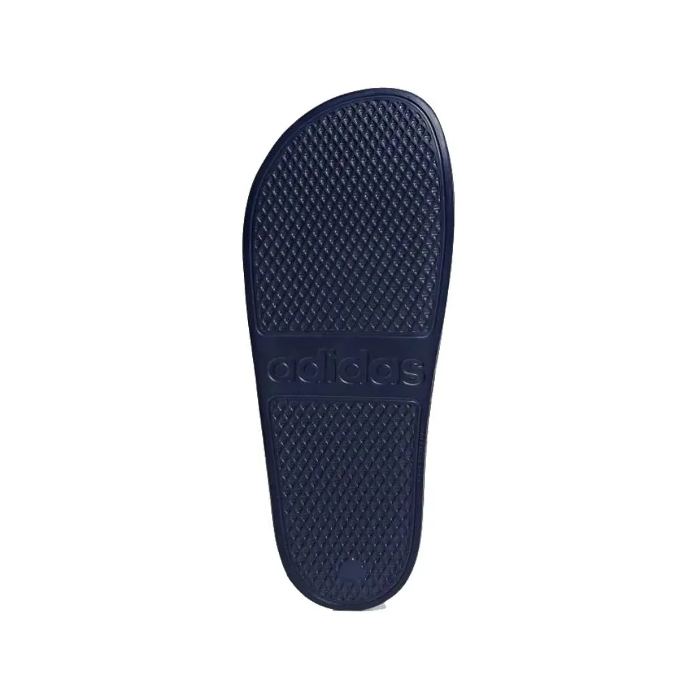 Adidas Men's Adilette Aqua Slide (Dark Blue/Cloud White/Dark Blue)