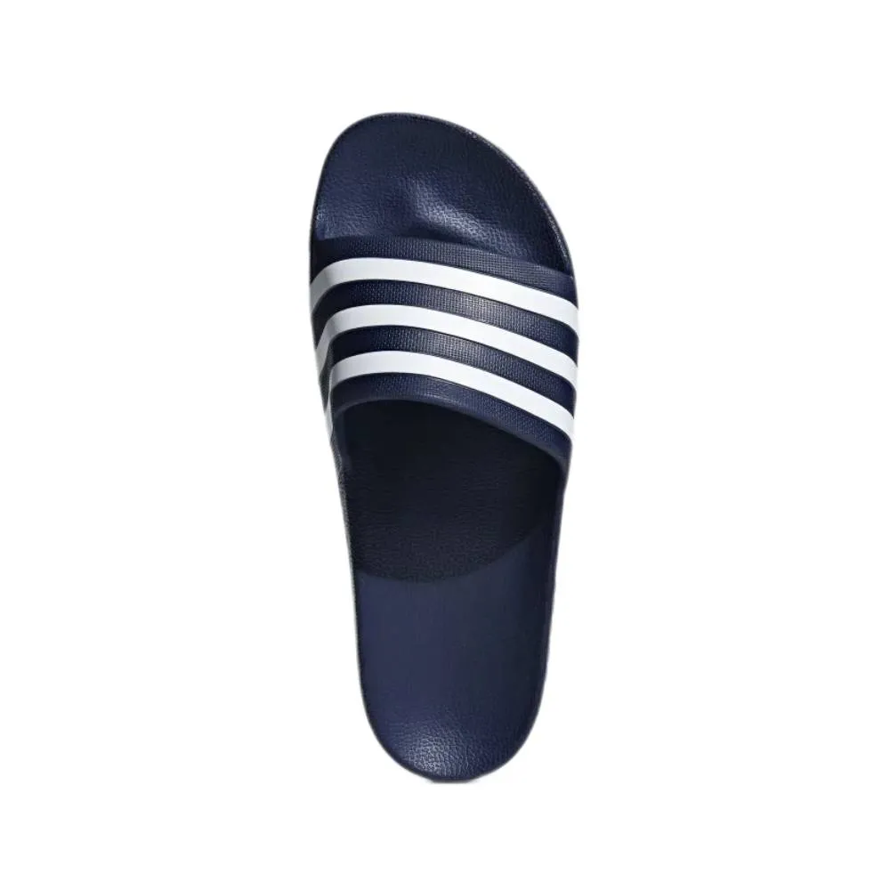 Adidas Men's Adilette Aqua Slide (Dark Blue/Cloud White/Dark Blue)