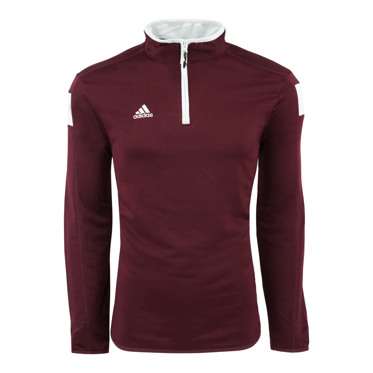 adidas Men's Climalite Shockwave 1/4 Zip Pullover Maroon/White S