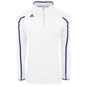 adidas Men's Team Iconic 1/4 Zip Pullover White/Navy 3XL