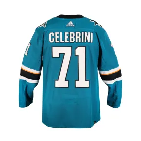 Adidas PrimeGreen Senior Jersey - San Jose Sharks Home - Macklin Celebrini