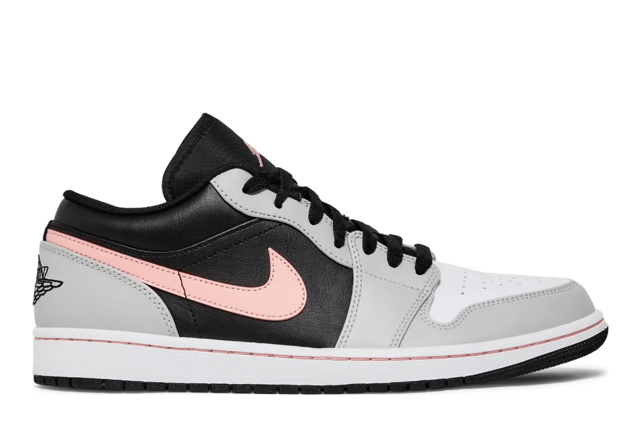 Air Jordan 1 Low 'Grey Fog Bleached Coral'