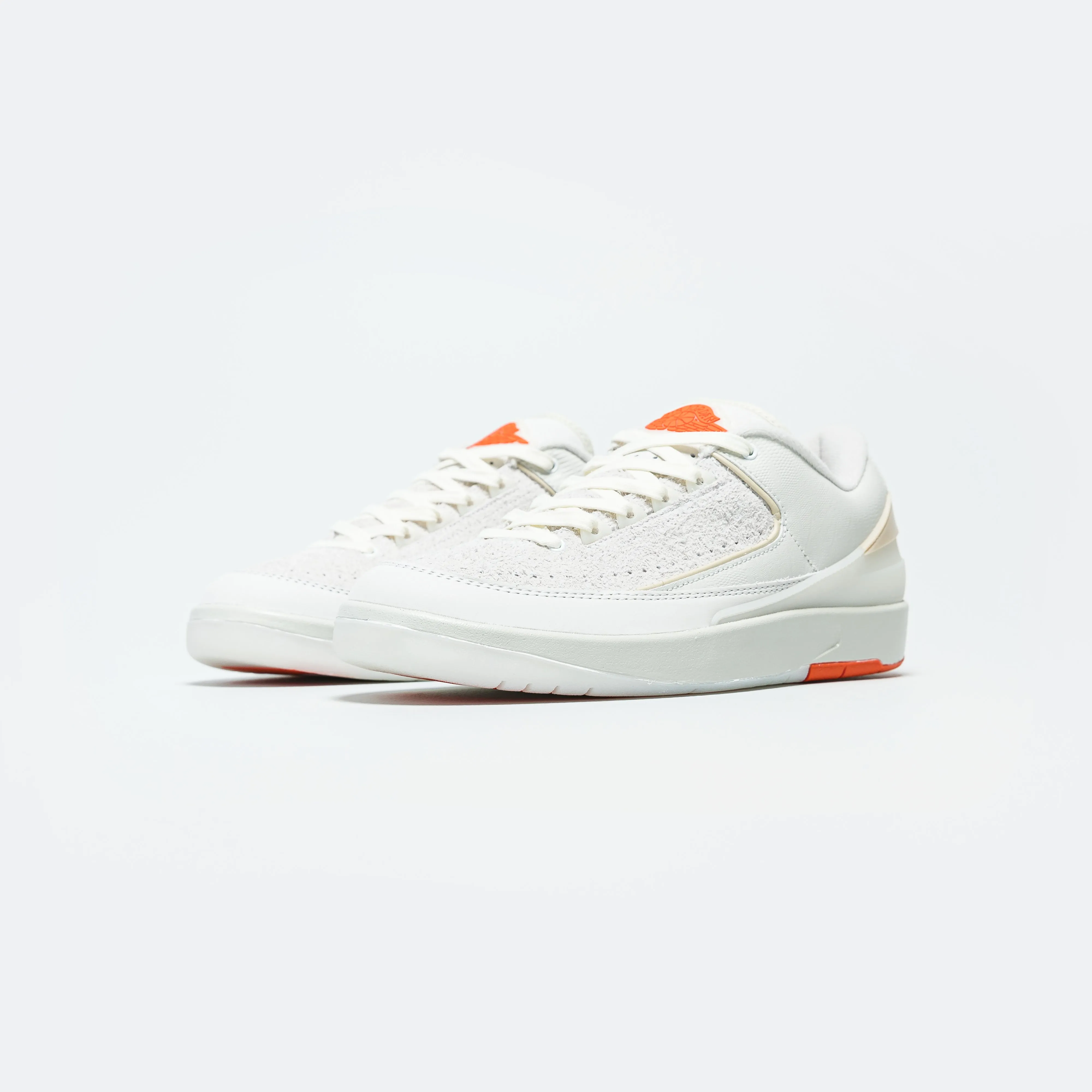 Air Jordan 2 Retro Low x Shelflife - White/Sail/Light Bone/Bright Mandarin