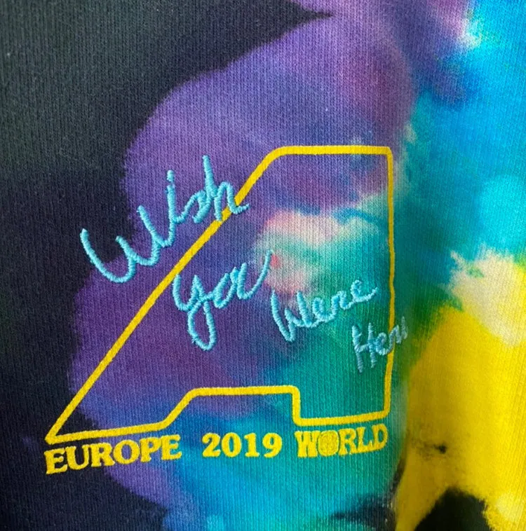 Astroworld Europe Tour 2019 Tie Dye Hoodie