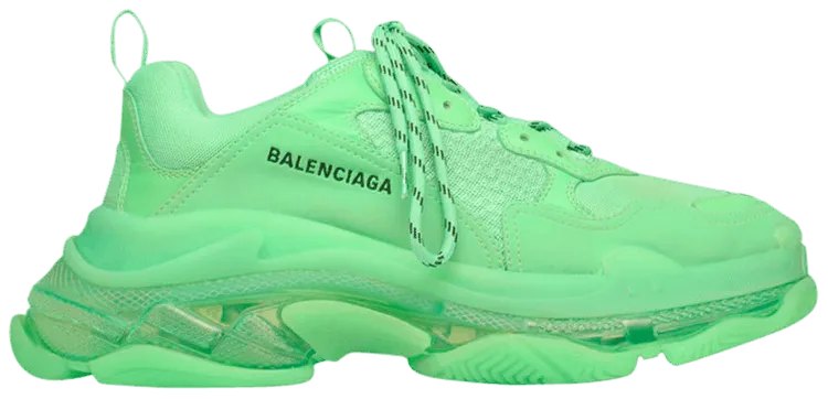 Balenciaga Triple S Sneaker 'Clear Sole - Neon Green'