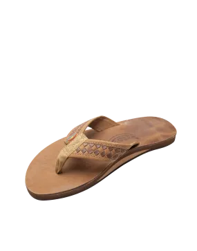 Bentley Lux Leather Sgl Layer Sandal Buckskin