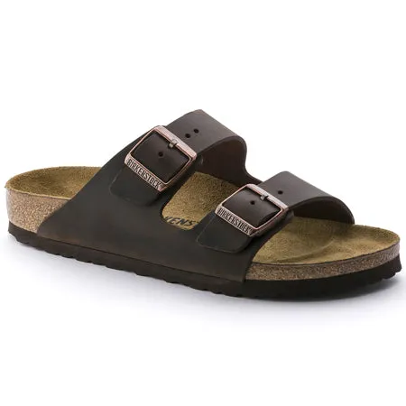 BIRKENSTOCK ARIZONA OILED LEATHER HABANA - WOMENS