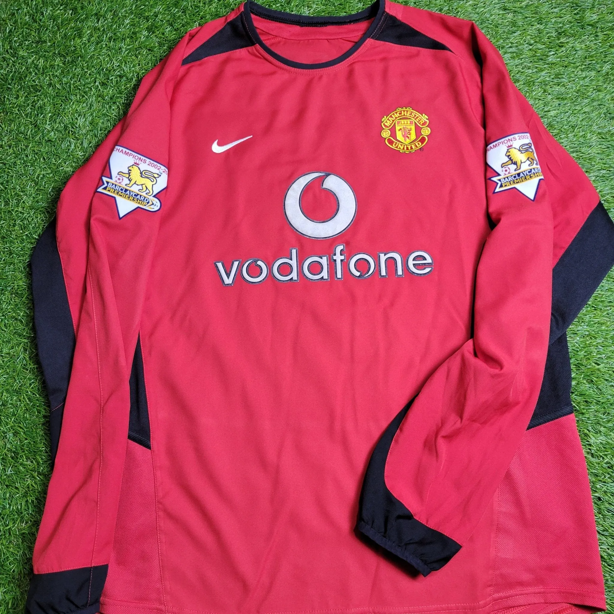 Cristiano Ronaldo Manchester United 2003 2004 DEBUT SEASON Home Long Sleeve Soccer Jersey Shirt M SKU# F20610DHA 184948