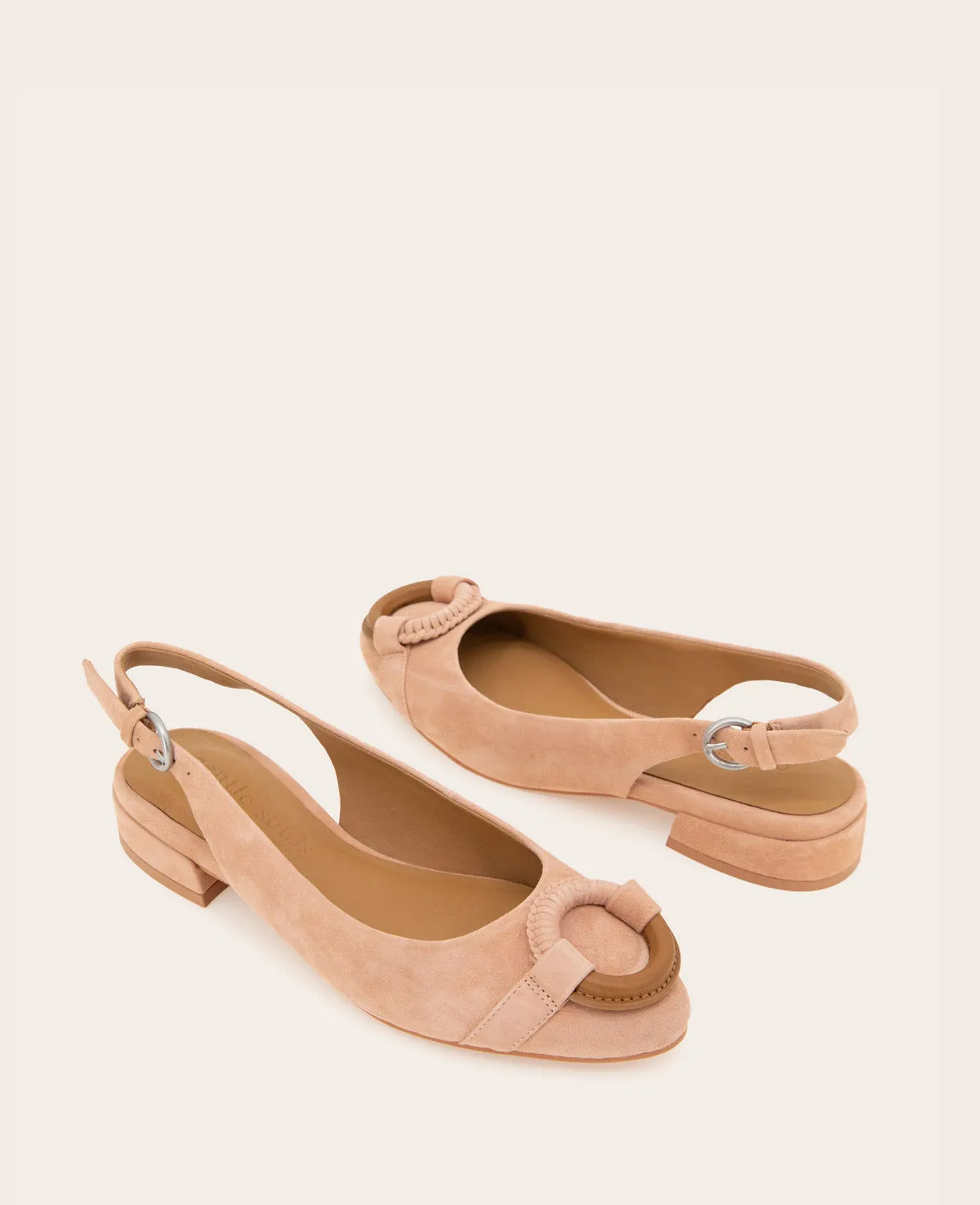 GENTLE SOULS - Athena Suede Slingback Flat