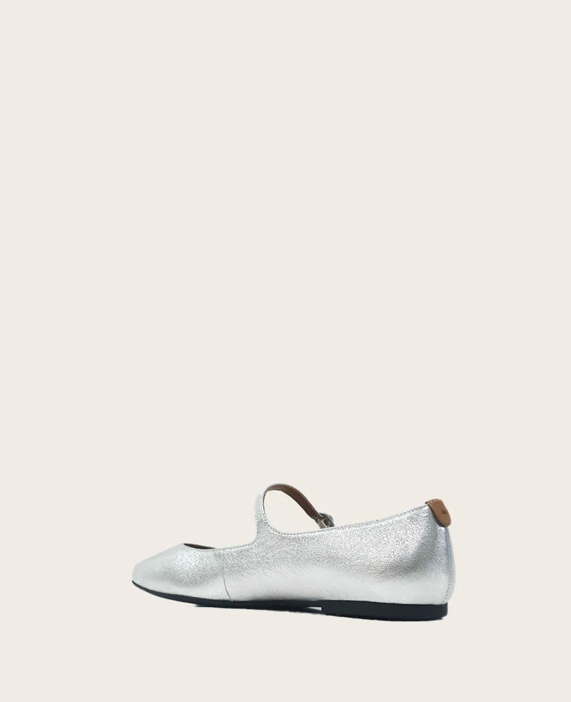 GENTLE SOULS - Wynona Metallic Mary Jane Ballet Flat