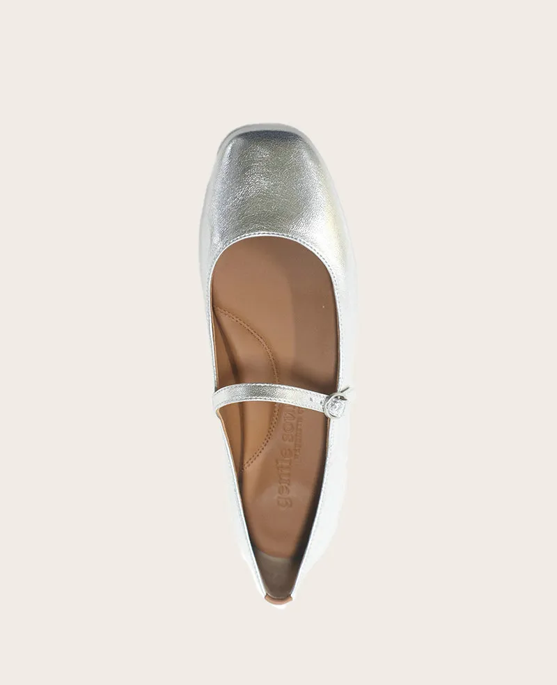 GENTLE SOULS - Wynona Metallic Mary Jane Ballet Flat