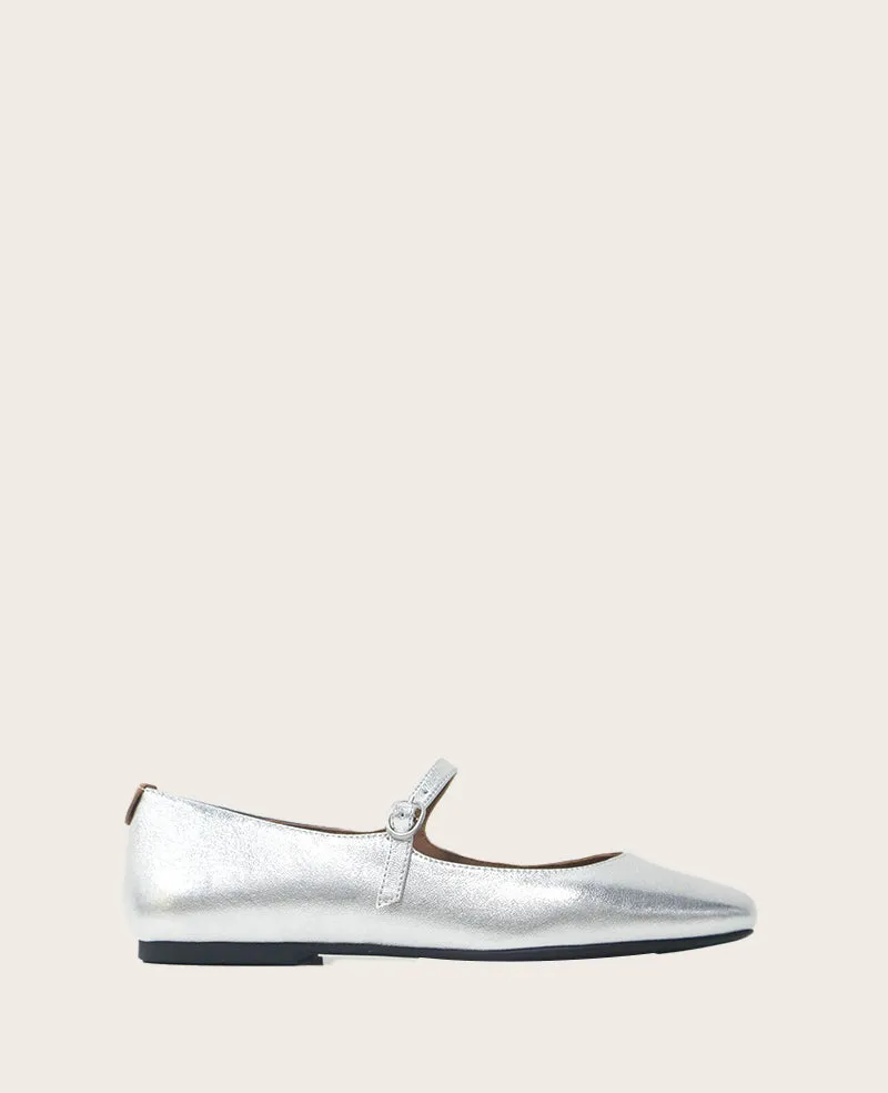 GENTLE SOULS - Wynona Metallic Mary Jane Ballet Flat