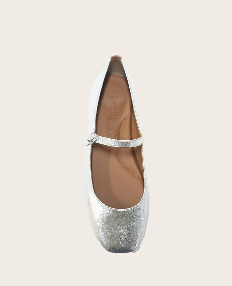 GENTLE SOULS - Wynona Metallic Mary Jane Ballet Flat