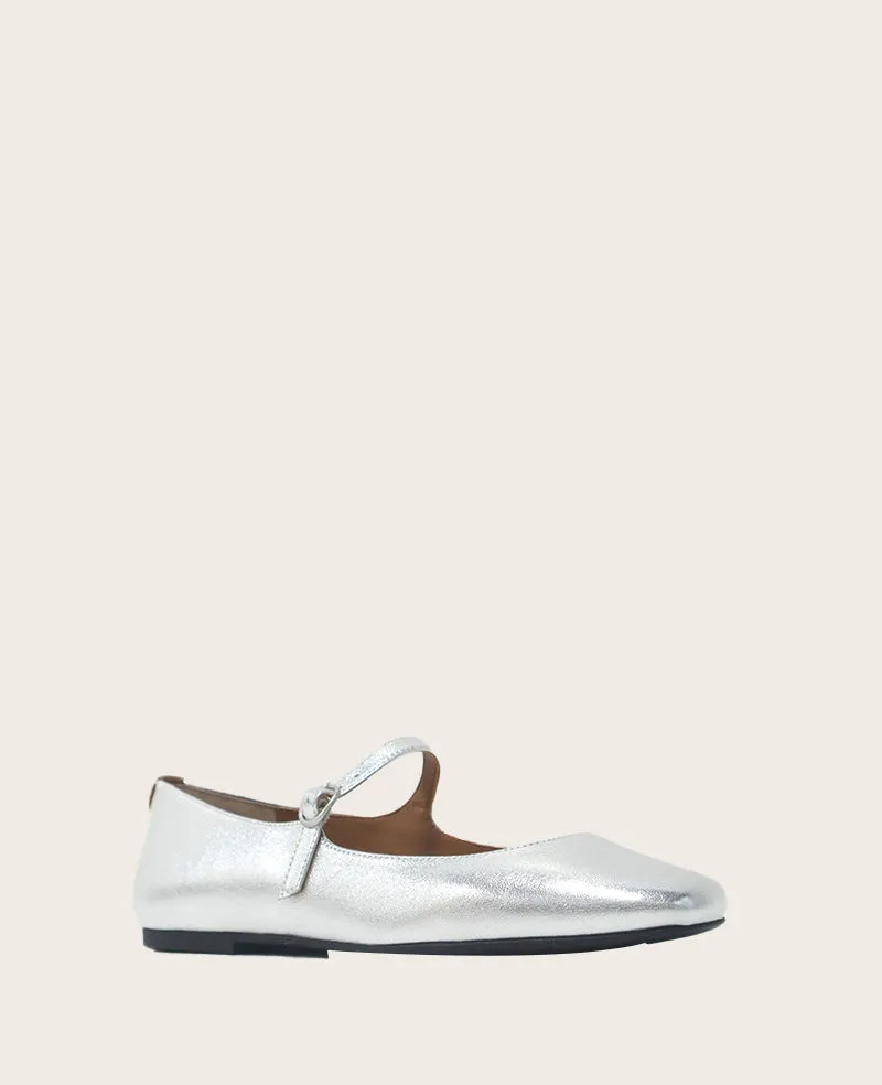 GENTLE SOULS - Wynona Metallic Mary Jane Ballet Flat