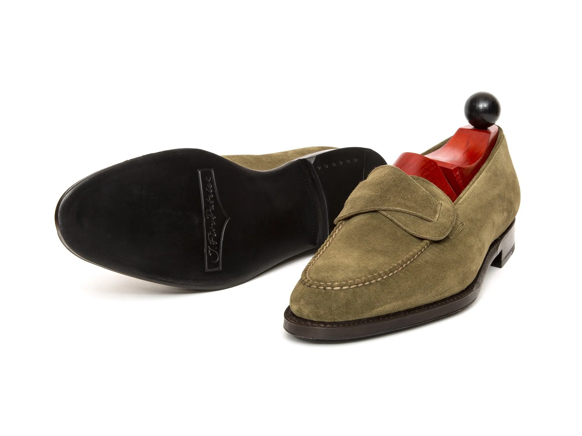 Hawthorne - MTO - Olive Suede - TMG Last - Single Leather Sole