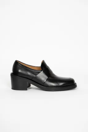 Heeled Loafer Black