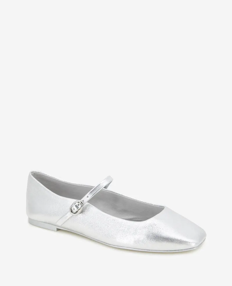 Jasper Metallic Leather Ballet Flat