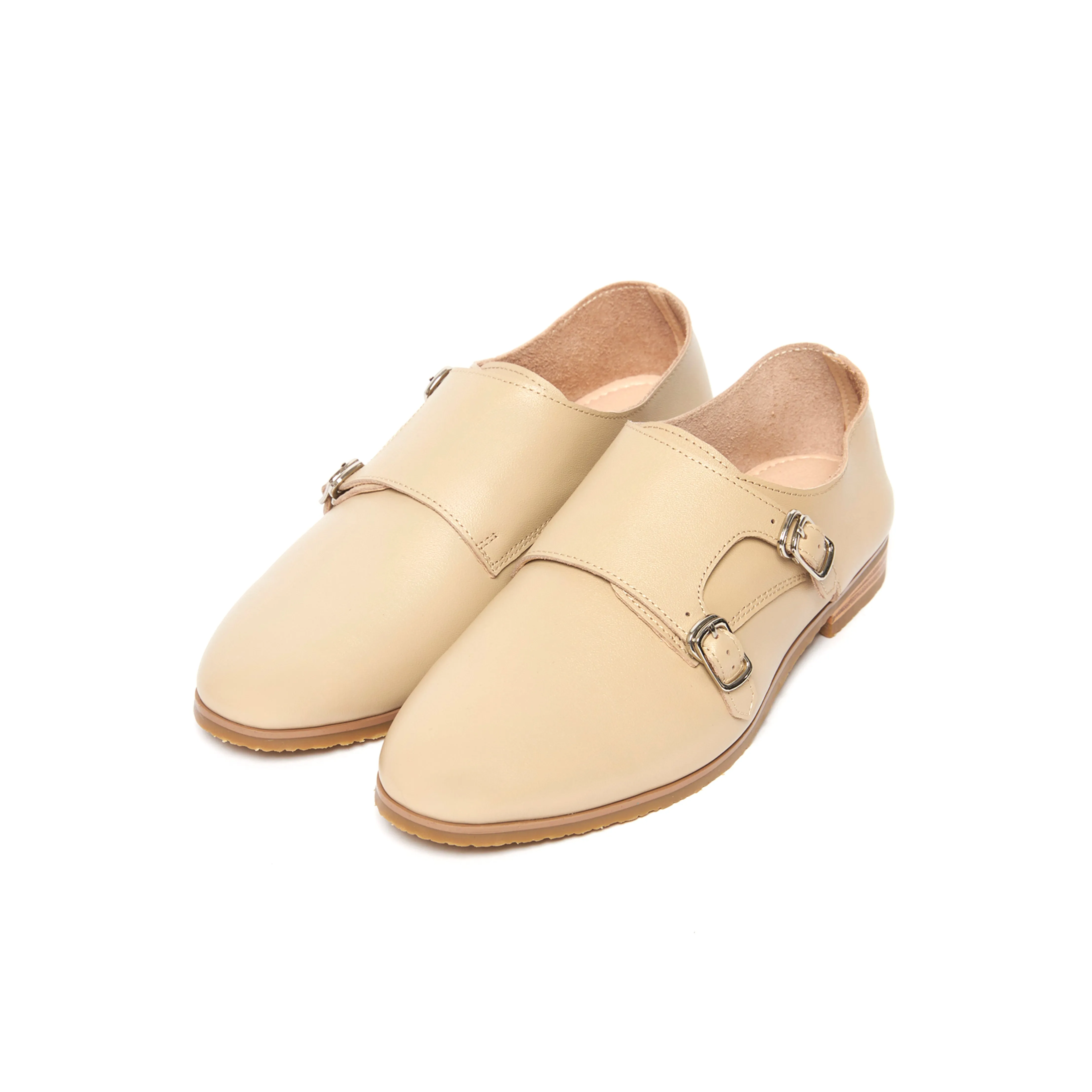 Kassel Double Monk Loafers - Nude ( BEIN )