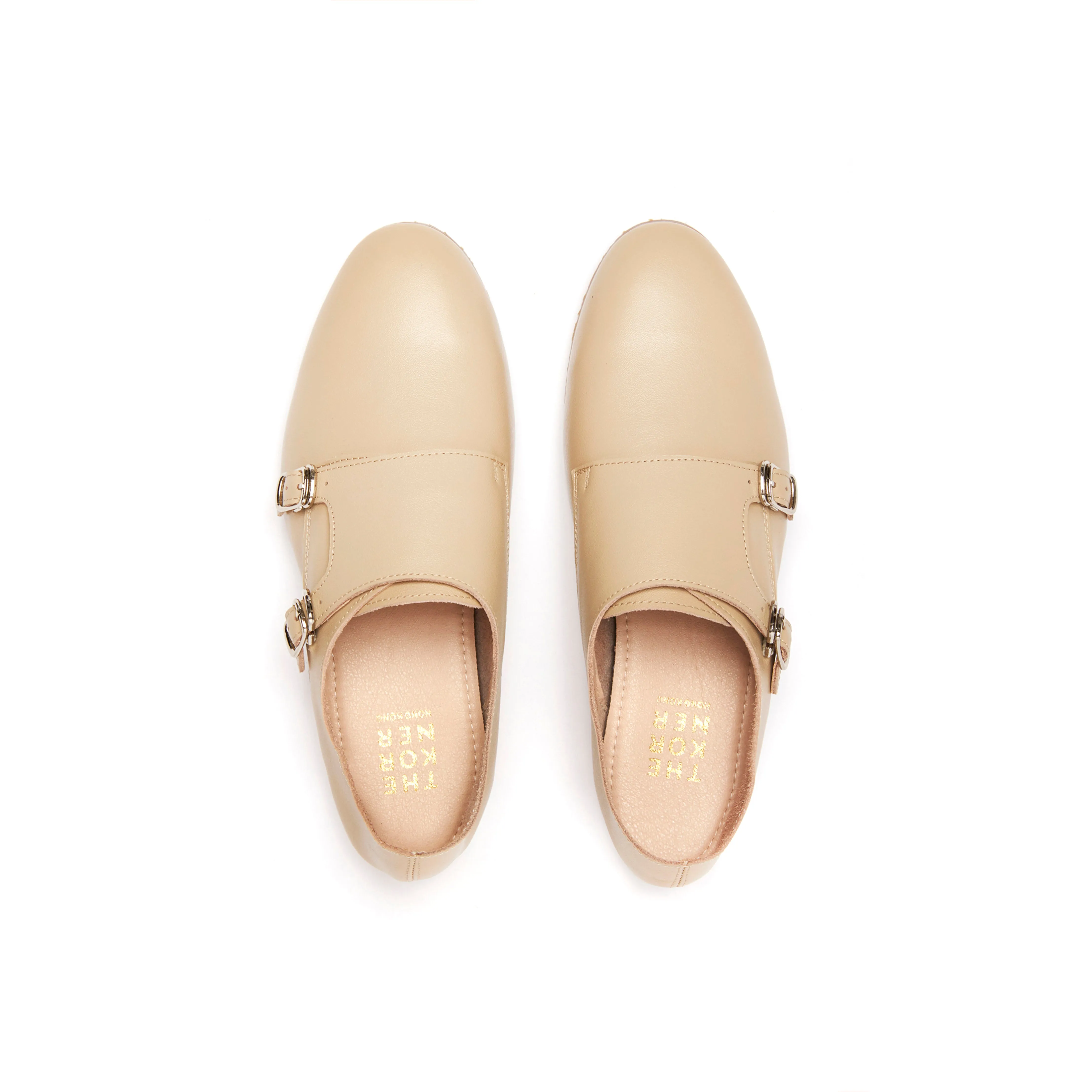 Kassel Double Monk Loafers - Nude ( BEIN )