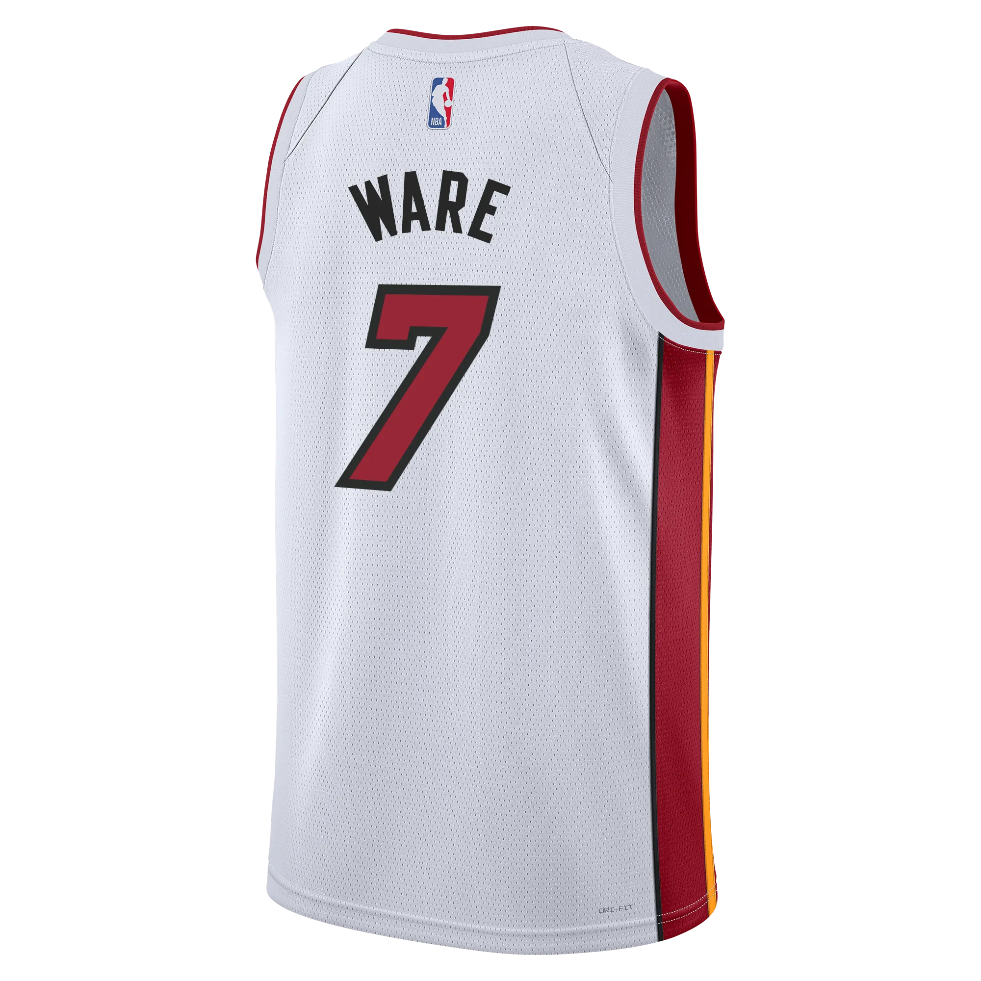 Kel'el Ware Nike Miami HEAT Association White Youth Swingman Jersey