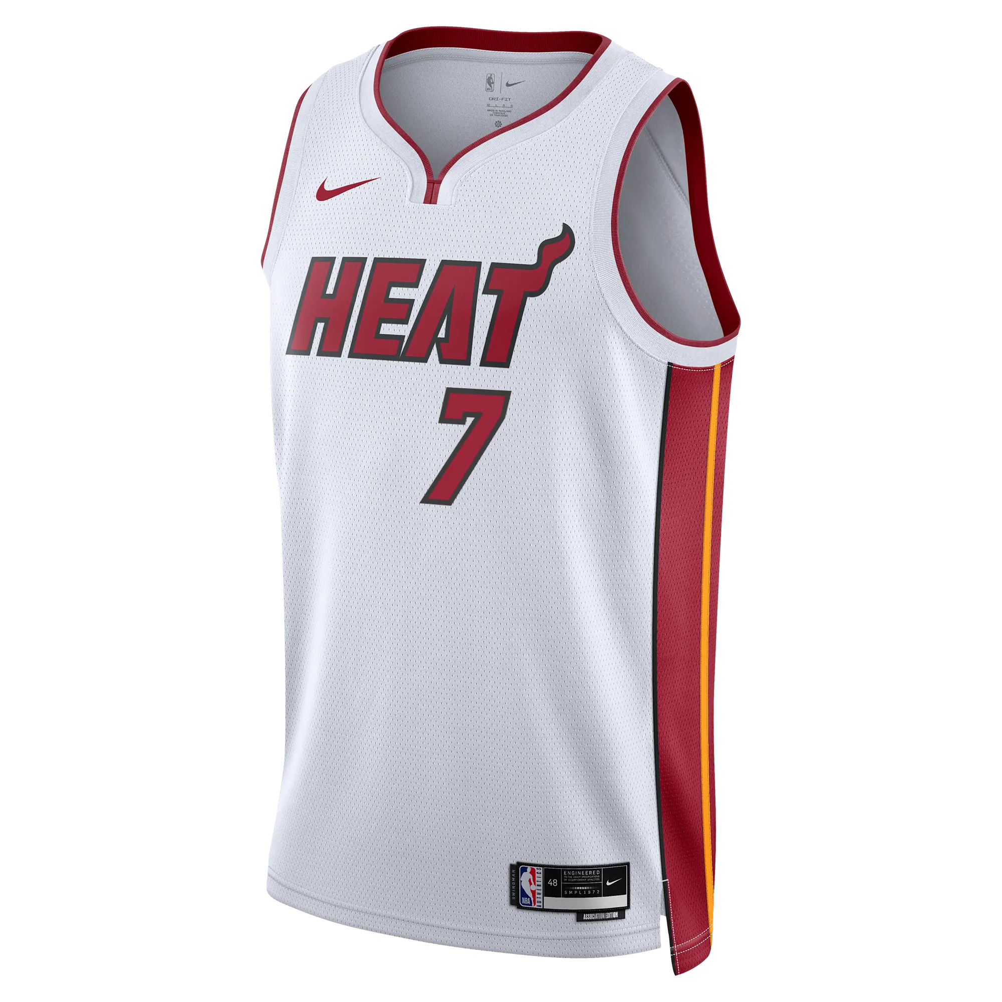 Kel'el Ware Nike Miami HEAT Association White Youth Swingman Jersey