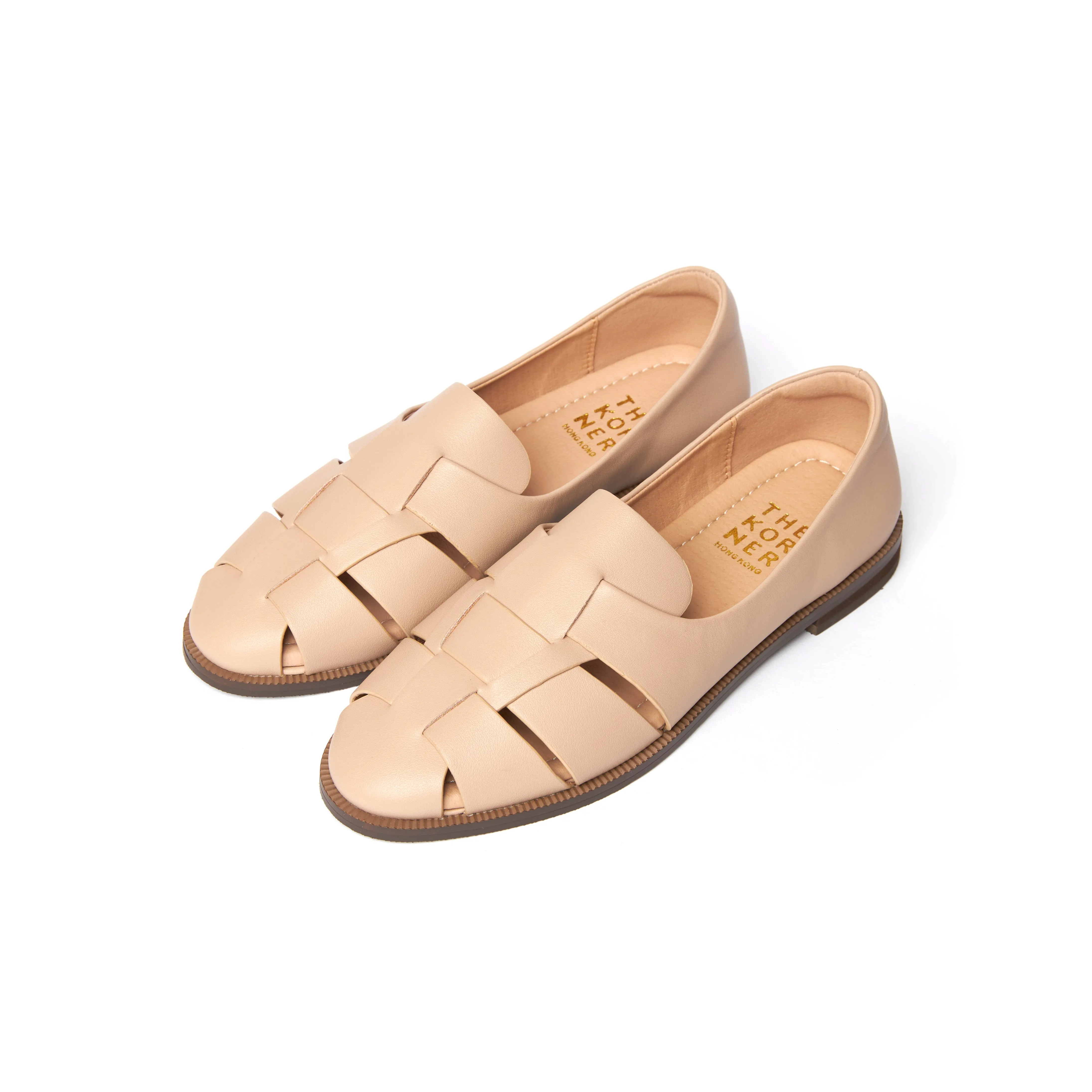 Kris Leather Loafers - Nude ( BEIN )