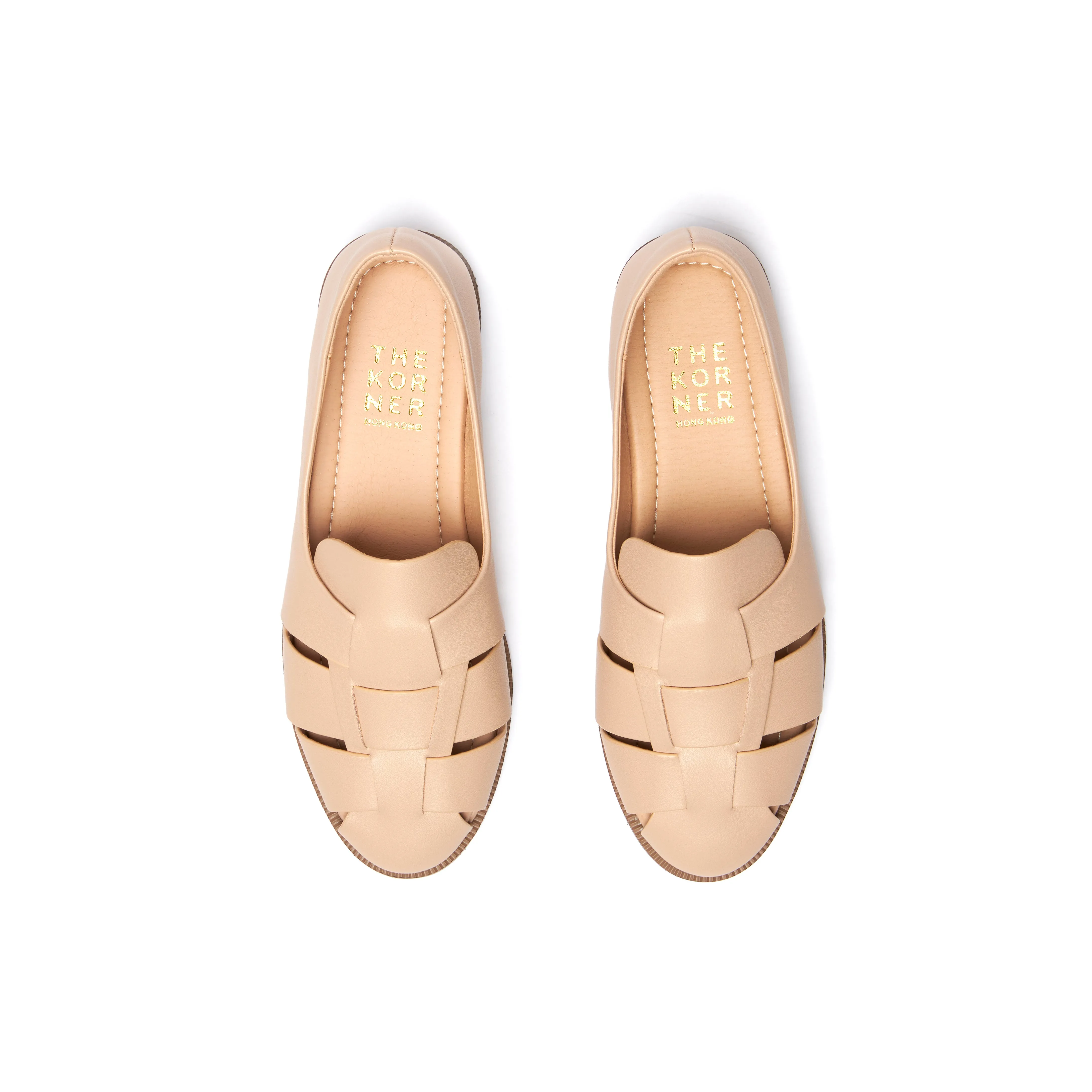 Kris Leather Loafers - Nude ( BEIN )