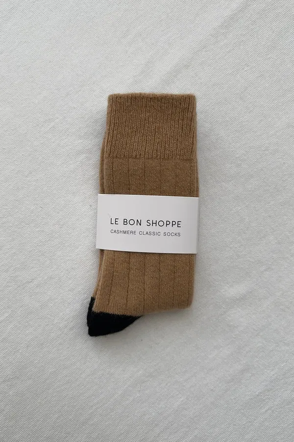 Le Bon Shoppe - Classic Cashmere Socks | Camel