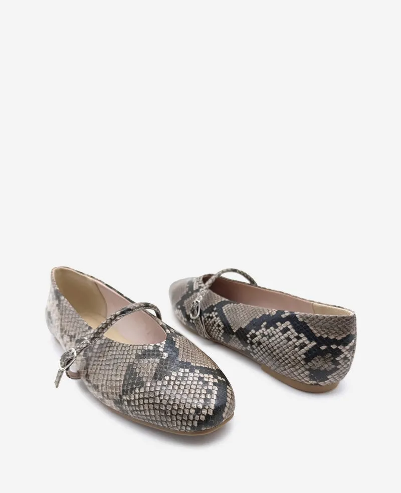 Magnolia Leather Ballet Flat