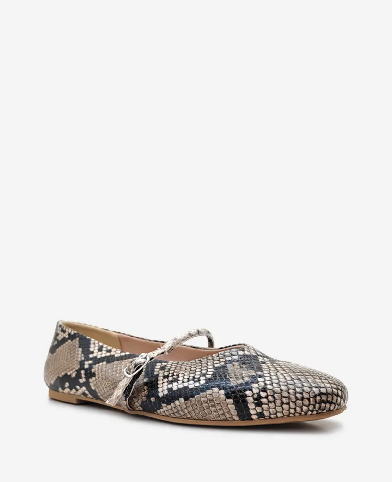 Magnolia Leather Ballet Flat