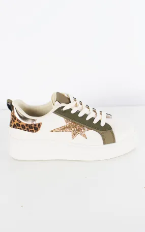 Mel Trainer | Leopard | Khaki