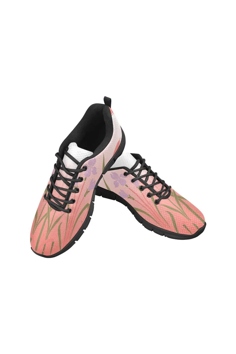 Press Rose Gradient Women's Breathable Running Shoes/Large (Model 055)