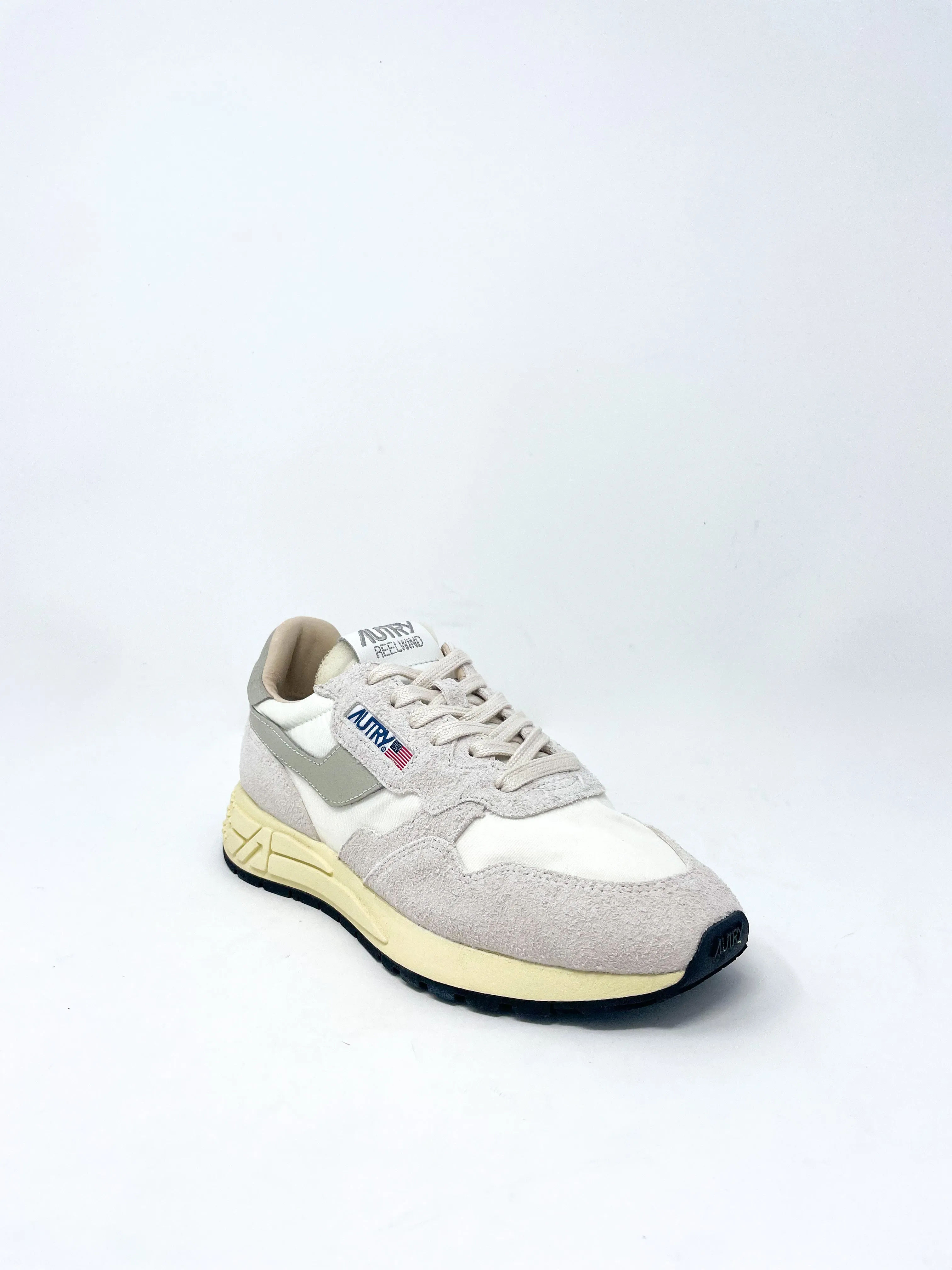 Reelwind Low Sneakers in Nylon & Suede White