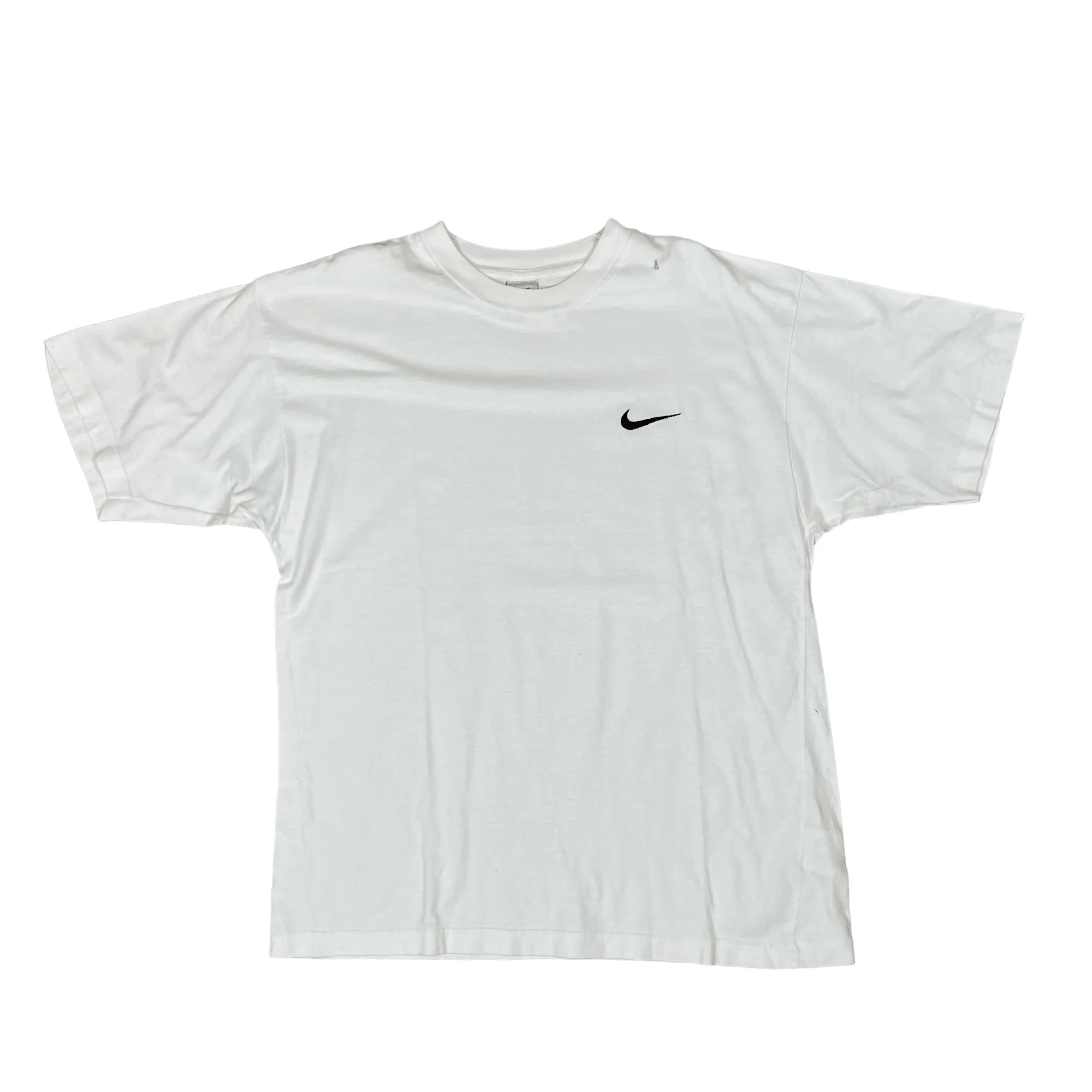 Vintage 90s White Nike Tee - Medium